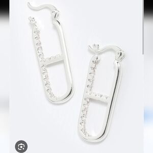 Emma Pills THE OG Earings Silver Clear Crystals, One earing only, New